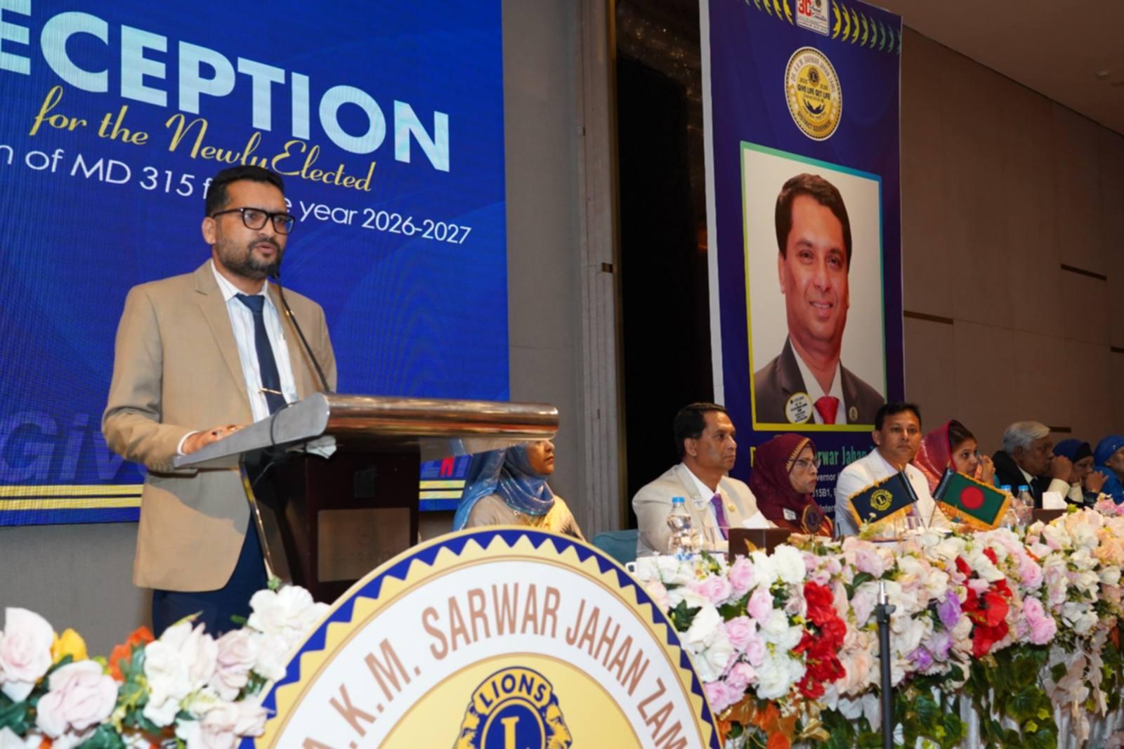 লায়ন্স ক্লাবের ক্যাবিনেট সেক্রেটারি নির্বাচিত হলেন ড. মুহিবুল্লাহ শাহিন