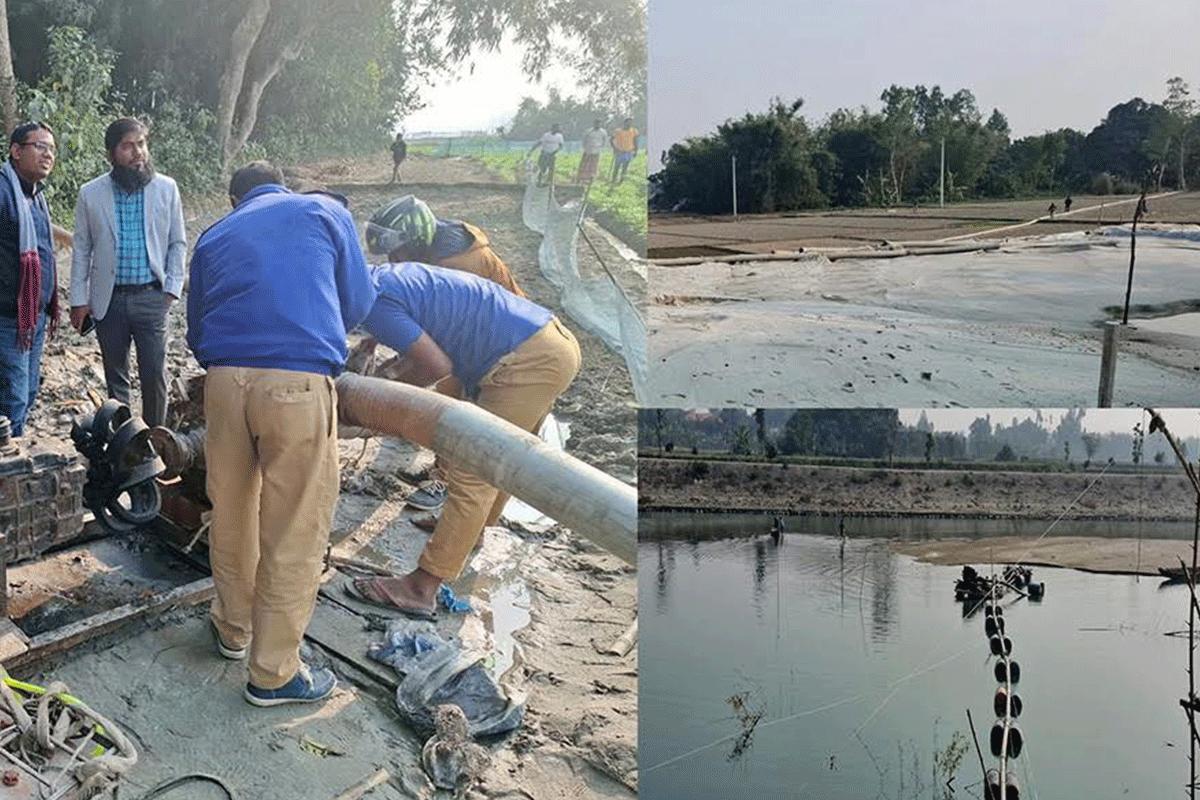 দিনাজপুরে পুনর্ভবা নদী থেকে অবৈধ বালু উত্তোলন: ড্রেজার মালিক রফিকুল ইসলামকে ৫০ হাজার টাকা জরিমানা!